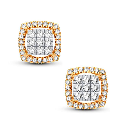 Pendiente de diamantes de 14 quilates y 0,50 quilates