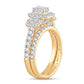 Regal Embrace - 14K Yellow Gold 2.00CT Diamond Bridal Ring