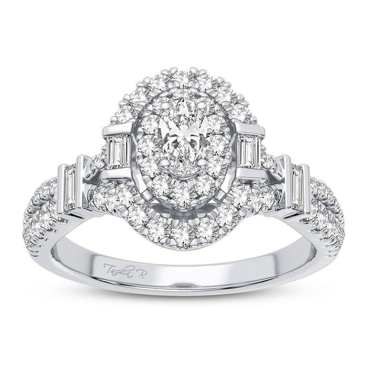 Luminary Crest: 14K 0.75 CT Diamond Engagement Ring