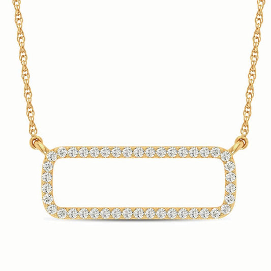 Collar de diamantes de 14 quilates y 0,10 quilates