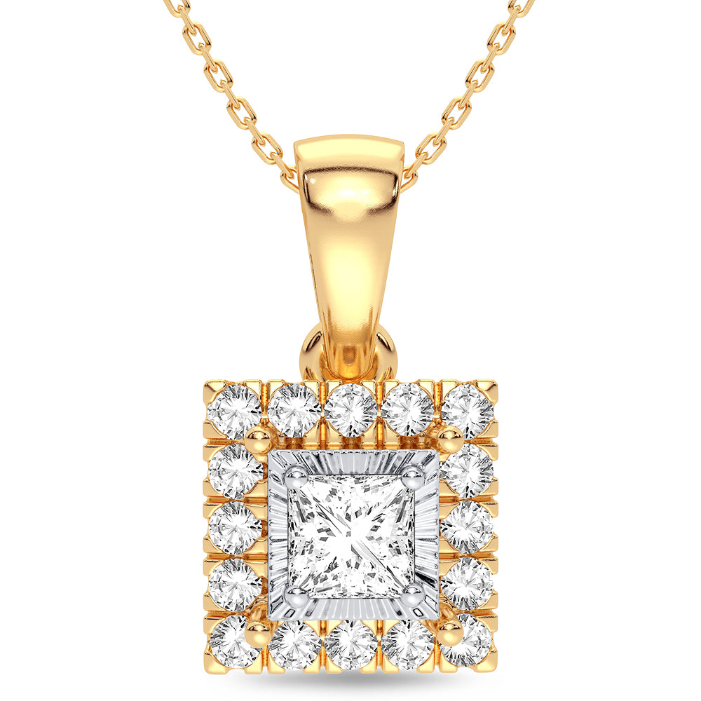 Colgante de diamantes de 14 quilates y 0,25 quilates