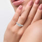 "Mom" Diamond Ring 10K White Gold 0.15 CT