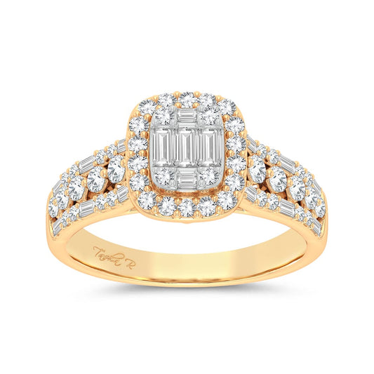 Sunset Glow - 14K 0.75CT Diamond Engagement Ring