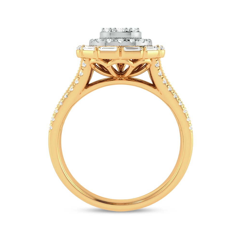 Vision in Gold - 14K 0.75 CT Diamond Engagement Ring