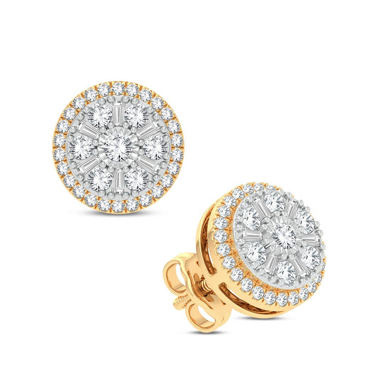 Pendiente de diamantes de 14 quilates y 0,50 ct