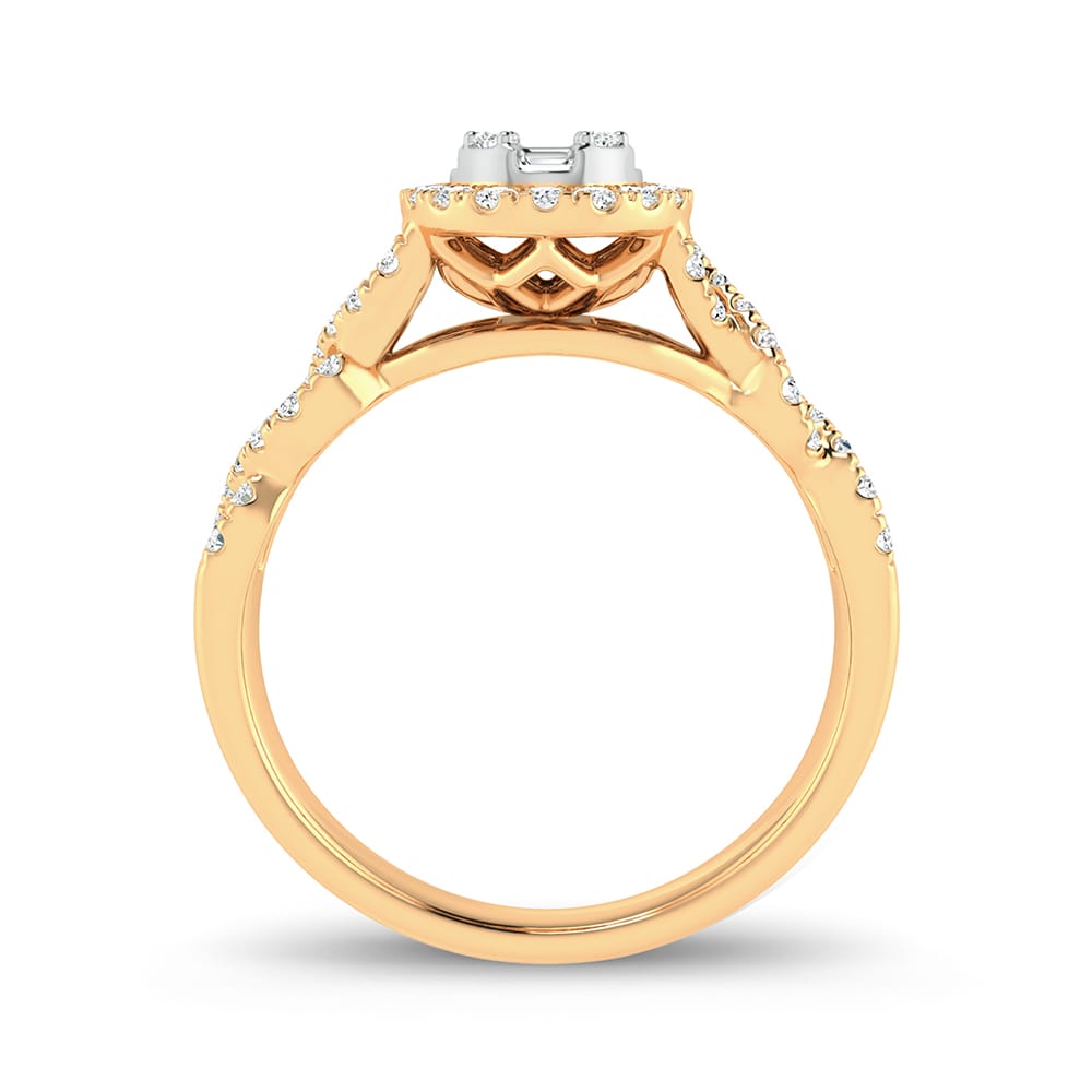Anillo de moda de 14 quilates y 0,50 quilates