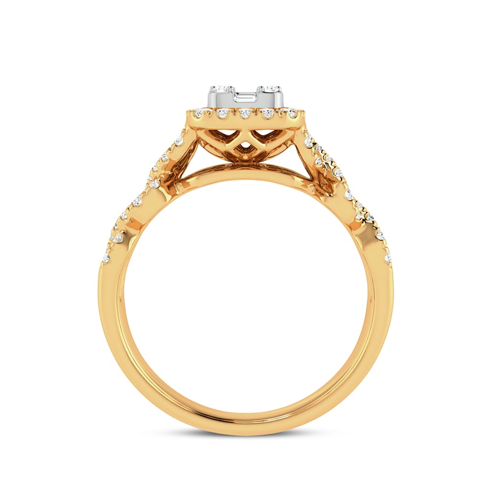 Anillo de moda de 14 quilates y 0,50 quilates
