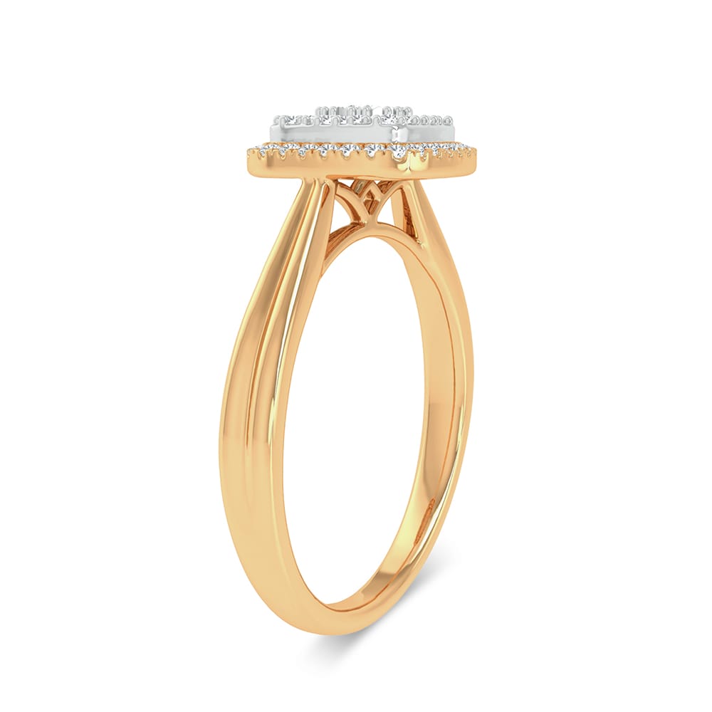 Anillo de moda de 14 quilates y 0,25 quilates