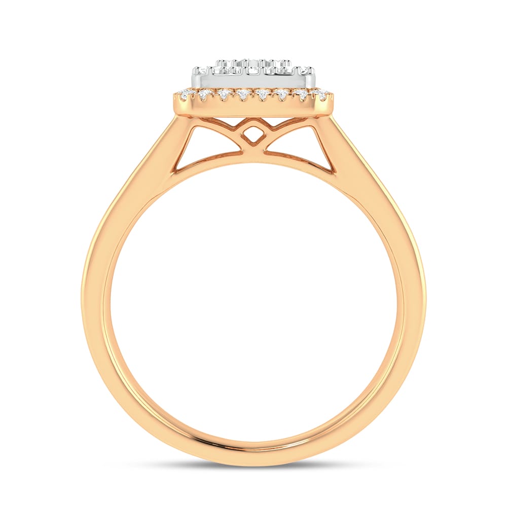 Anillo de moda de 14 quilates y 0,25 quilates