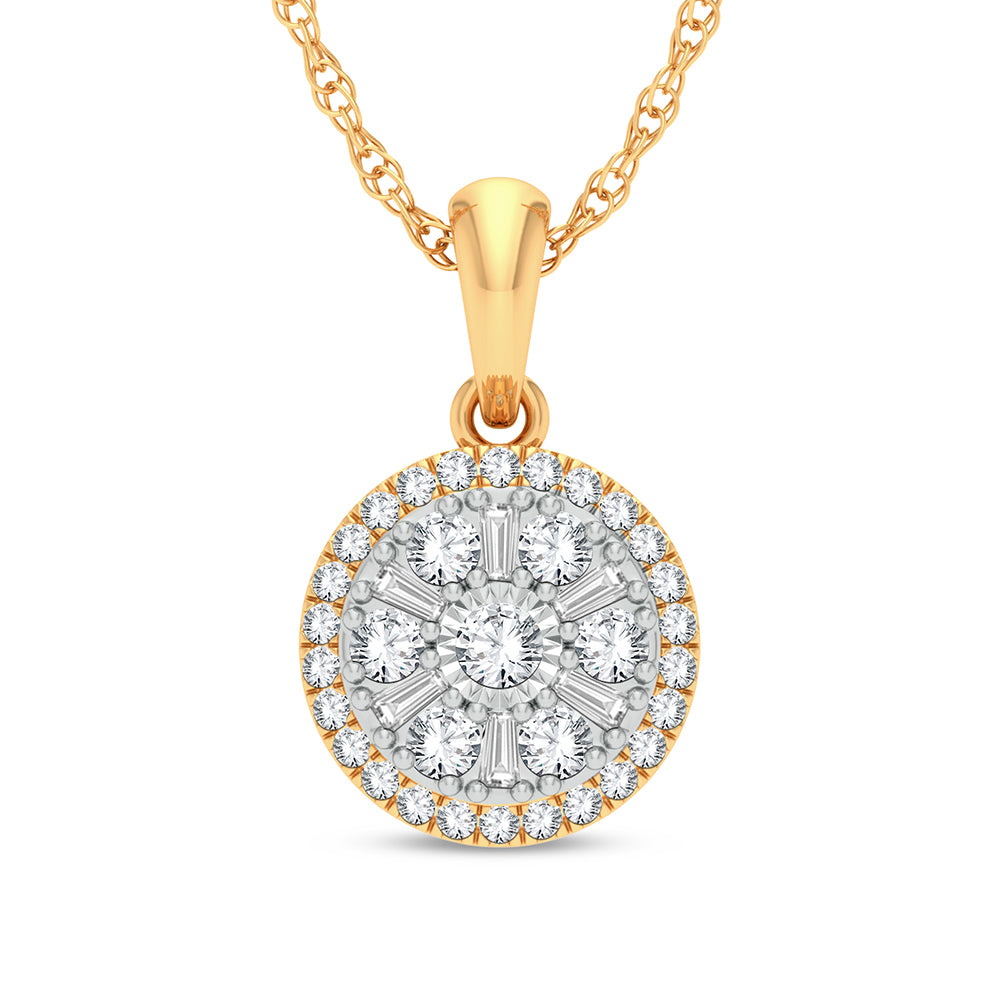 Colgante de diamantes de 14 quilates y 0,25 quilates