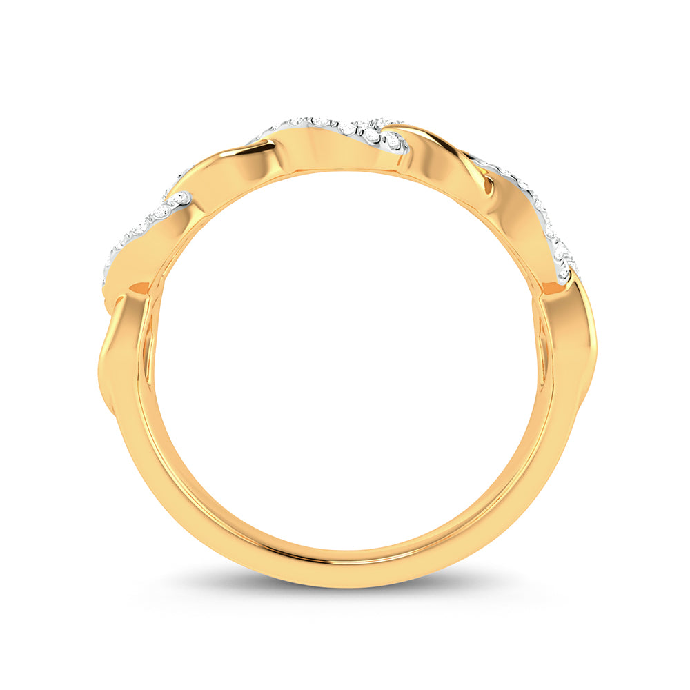 Eternal Bond 10K Yellow Gold 0.10CT Diamond Ring