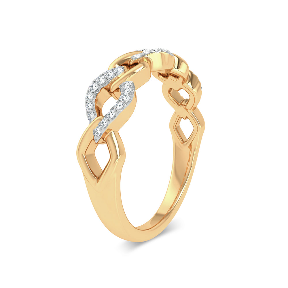 Eternal Bond 10K Yellow Gold 0.10CT Diamond Ring