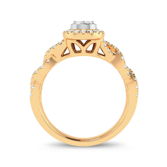 Anillo de compromiso de 14 quilates y 0,50 quilates