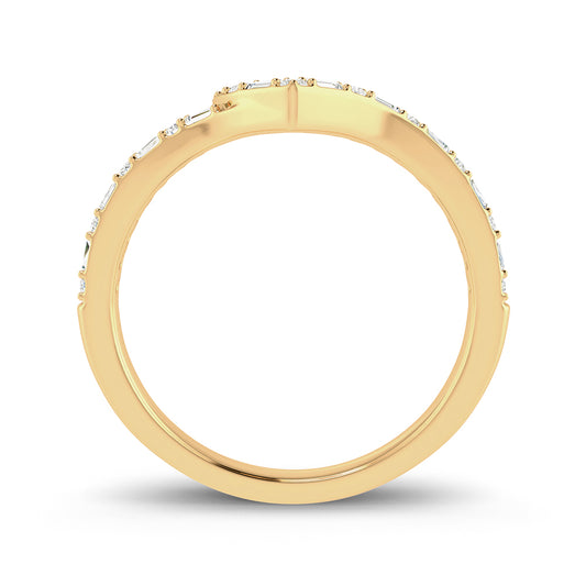 Heart's Whisper - 10K Yellow Gold 0.17 CTW Diamond Ring