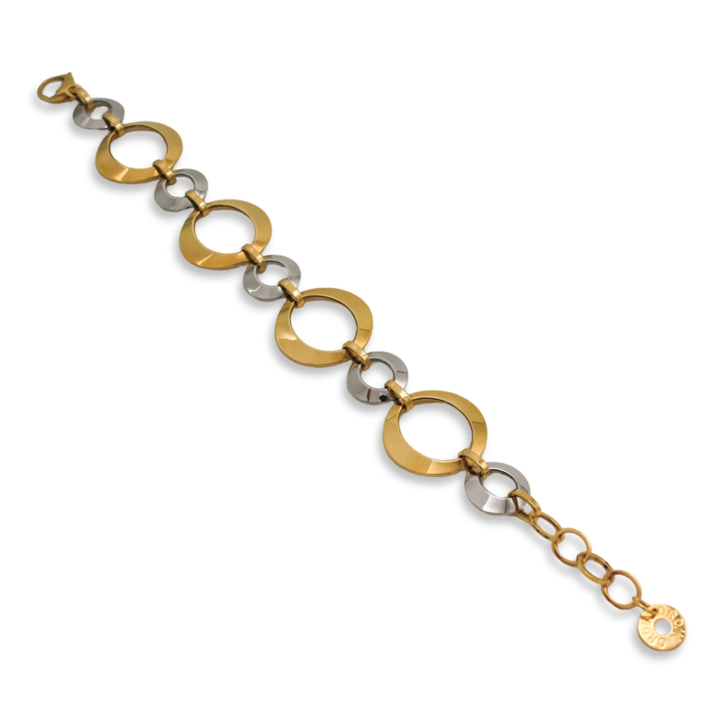 Women’s Fancy Two-Tone Bracelet In 18K Gold