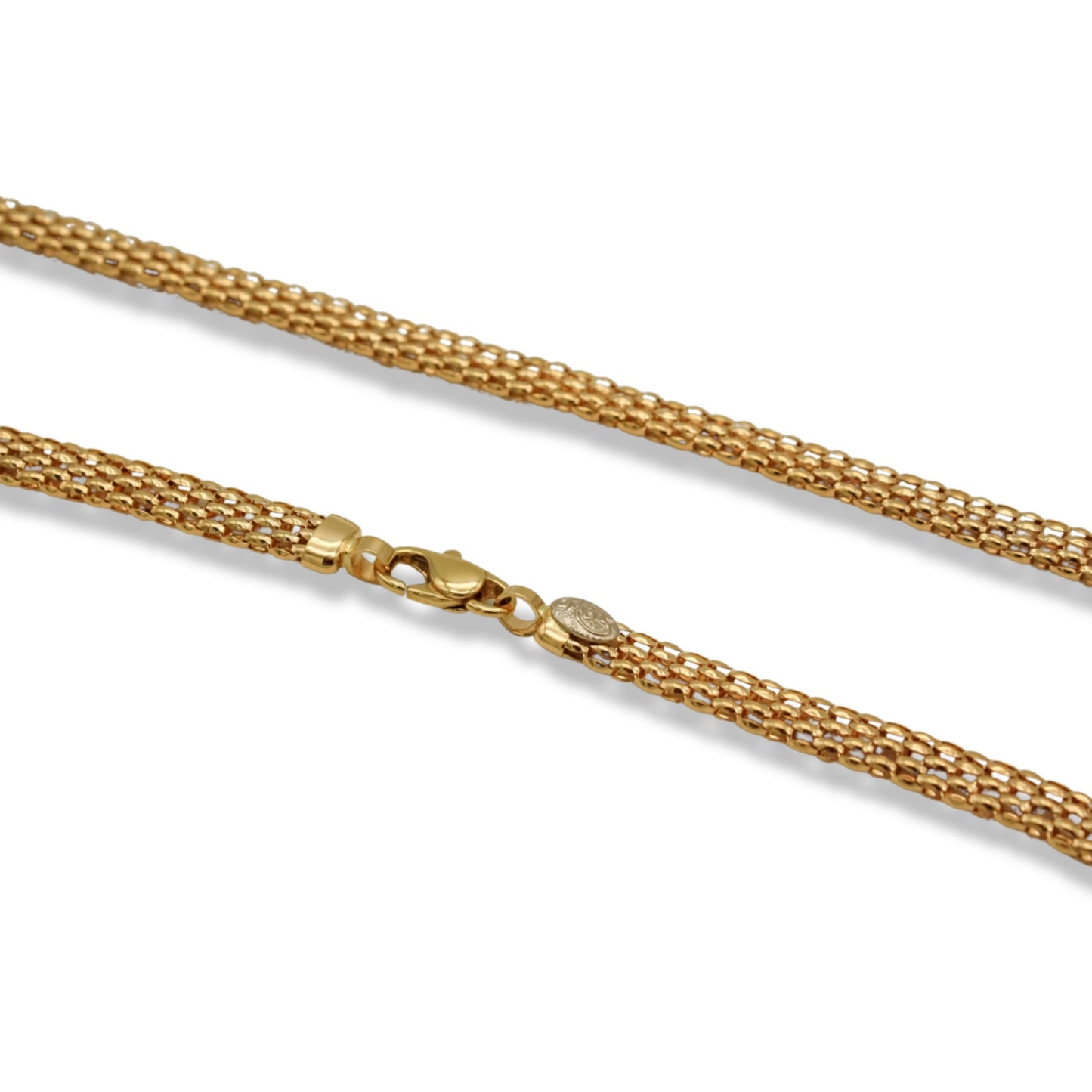 Women’s Fancy Italian Mesh Style Necklace In 18K Gold