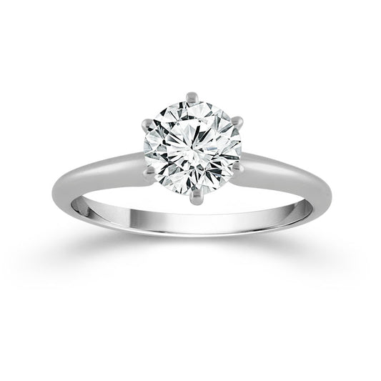 Diamond Solitaire Ring 1 ct tw 14k White Gold