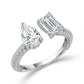 Diamond Engagement Ring 2.75 ct tw 14k White Gold