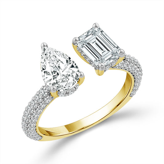 Diamond Engagement Ring 2.75 ct tw 14k White Gold