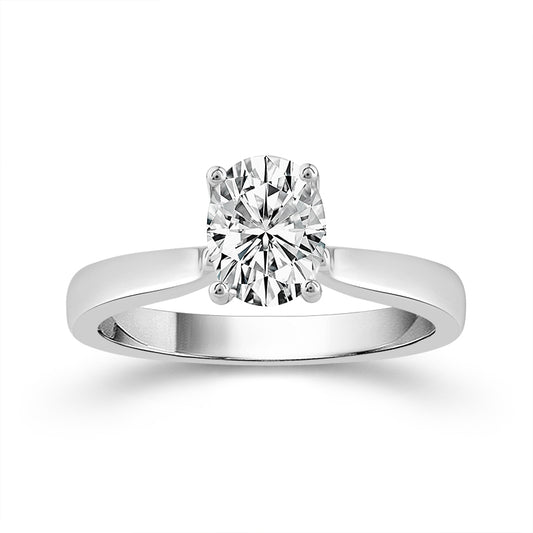 Diamond Solitaire Ring 2 ct tw 14k White Gold