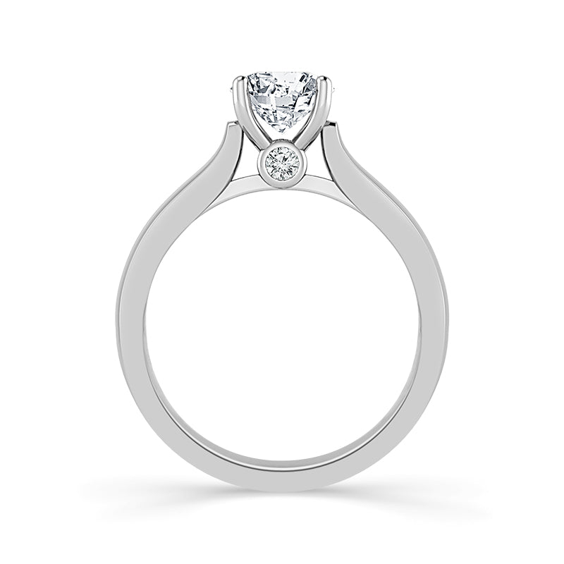 Diamond Solitaire Ring 2 ct tw 14k White Gold