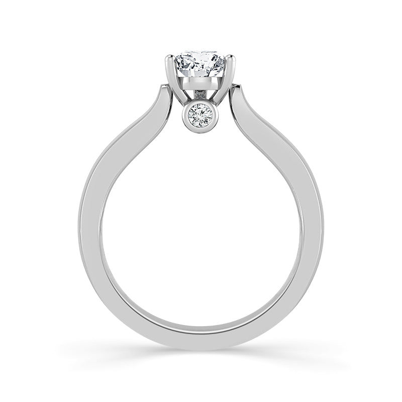 Diamond Solitaire Ring 2 ct tw 14k White Gold