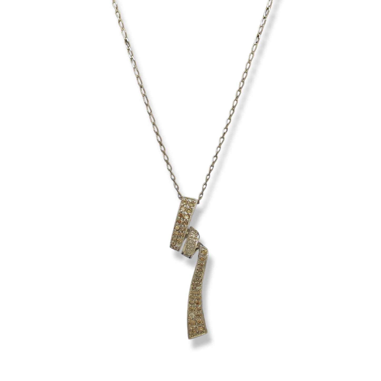 Women’s Charm Necklace with Multi-Color Stones