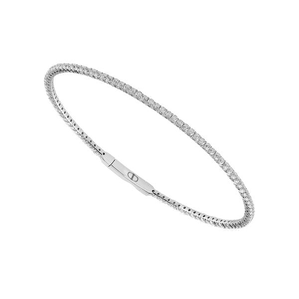 Brazalete brillante - Oro de 14 quilates y diamantes de 1,5 quilates