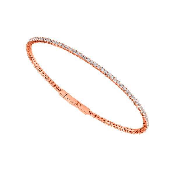 Brazalete brillante - Oro de 14 quilates y diamantes de 1,5 quilates