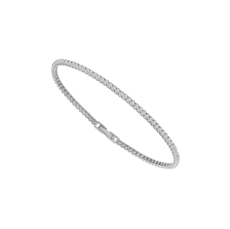 Brazalete de círculo completo - Oro de 14 quilates con diamantes de 0,75 quilates