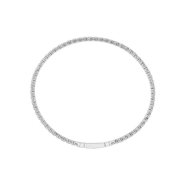 Eternity Bangle Bracelet - 14K Gold 2.5 CT Diamonds
