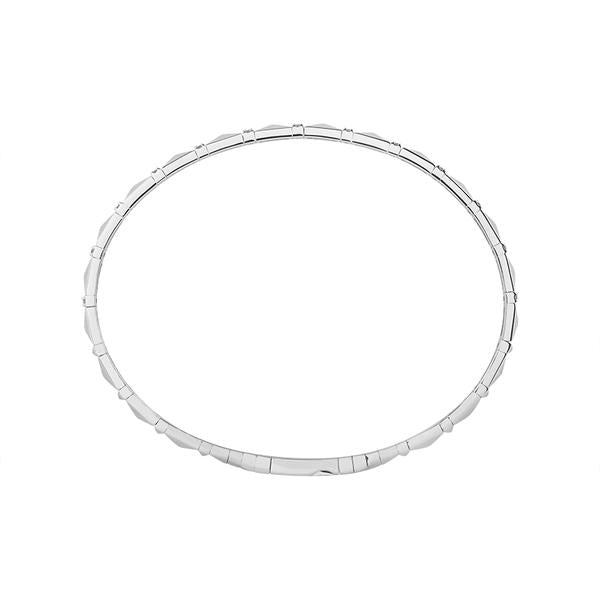Geometric Bangle Bracelet - 14K Gold 0.16 CT Diamonds