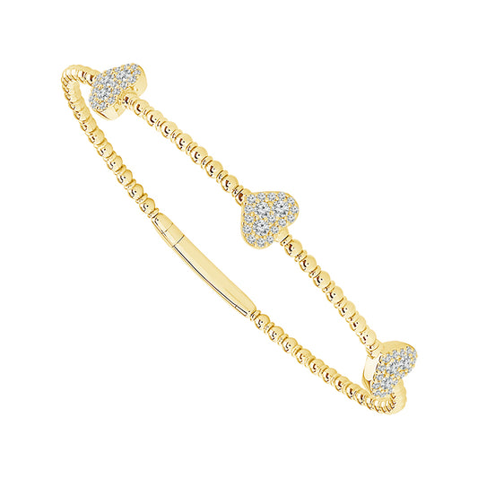 Diamond Bangle 0.50 ct tw 14k White Gold