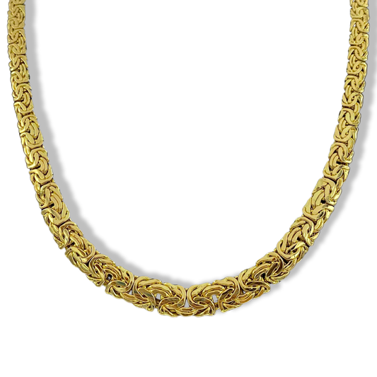 Women's Byzantine Necklace In 14K Fancy Italian Yellow Gold