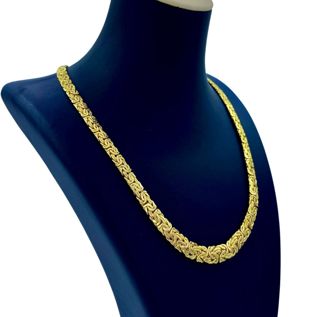 Women's Byzantine Necklace In 14K Fancy Italian Yellow Gold