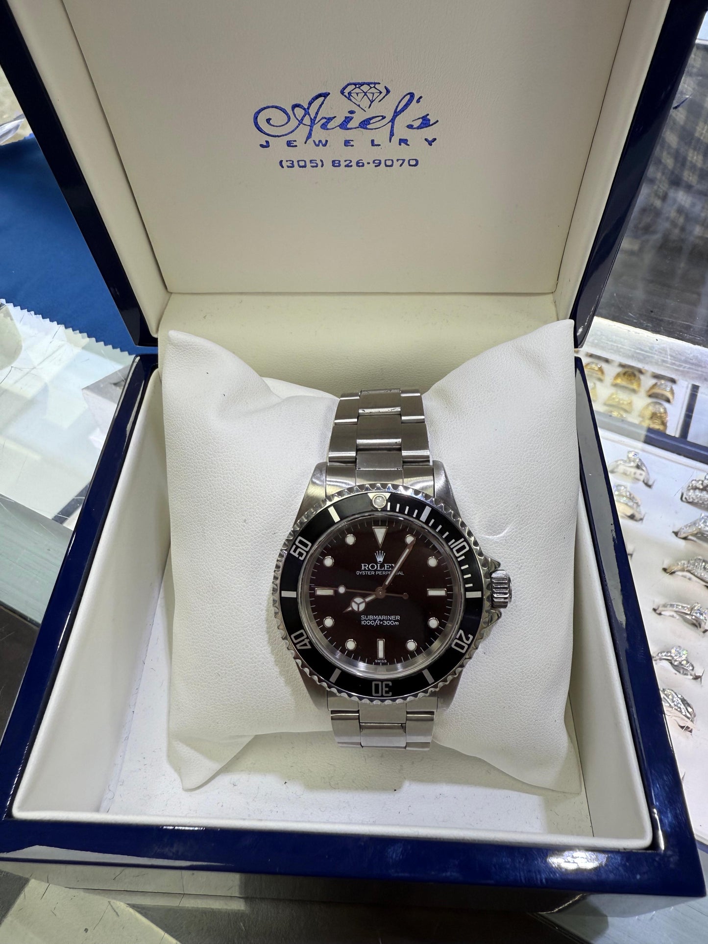 WATCH ROLEX SUBMARINER BLACK FACE SSTEL