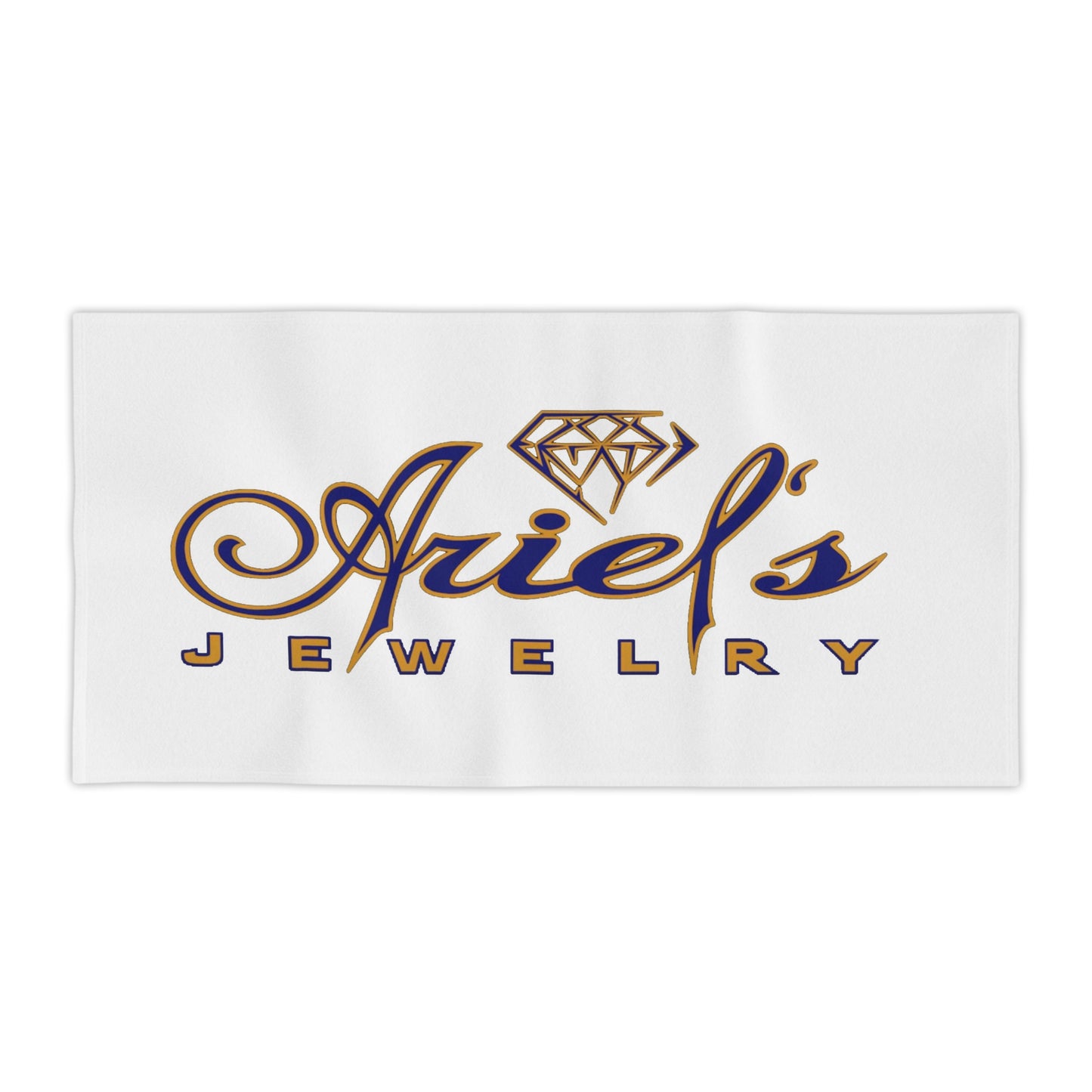Ariel Jewelry White Beach Towels for Jewelry Lovers - Perfect for Poolside, Summer Vacations, Gifts, Beach Days, and Spa Retreats
