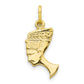 10k Solid Bust of Nefertiti Charm