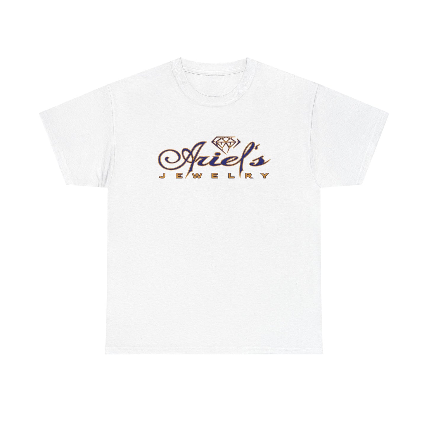 Ariel's Jewelry White Cotton Tee | Casual Unisex Shirt, Gift for Jewelry Lovers, Trendy Summer Wear, Everyday Comfort Tee