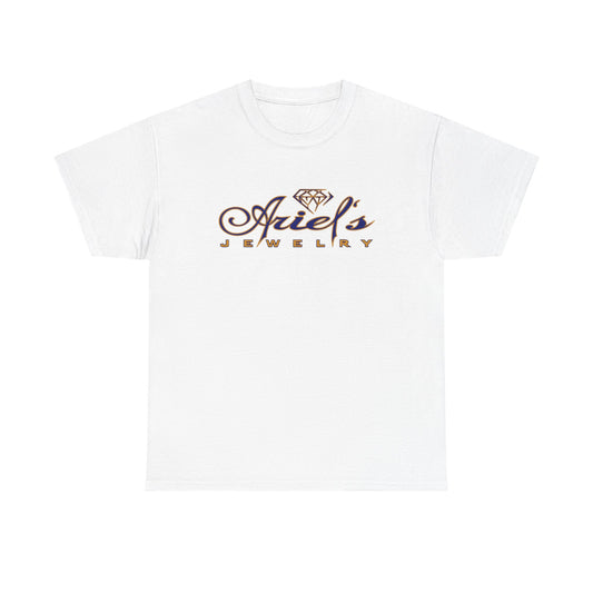 Ariel's Jewelry White Cotton Tee | Casual Unisex Shirt, Gift for Jewelry Lovers, Trendy Summer Wear, Everyday Comfort Tee