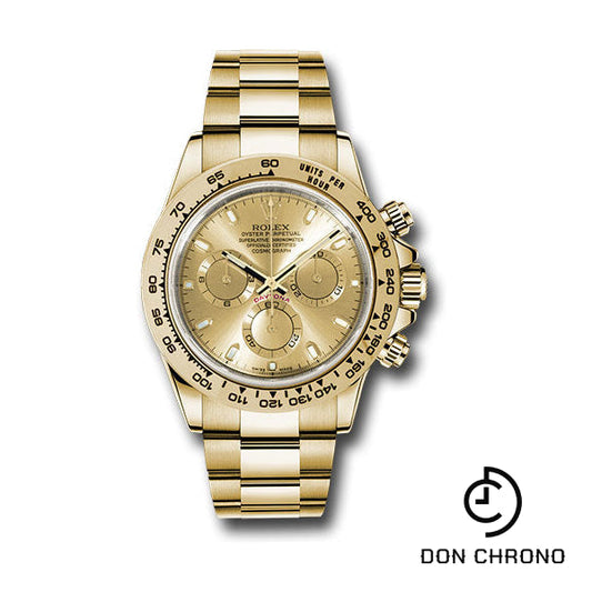 Reloj Rolex Cosmograph Daytona 40 de oro amarillo - Esfera de índice champán - 116508 chi