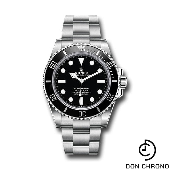 Reloj Rolex Submariner de acero - Esfera negra - 124060