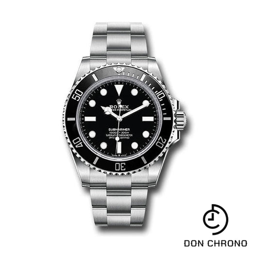 Reloj Rolex Submariner de acero - Esfera negra - 124060