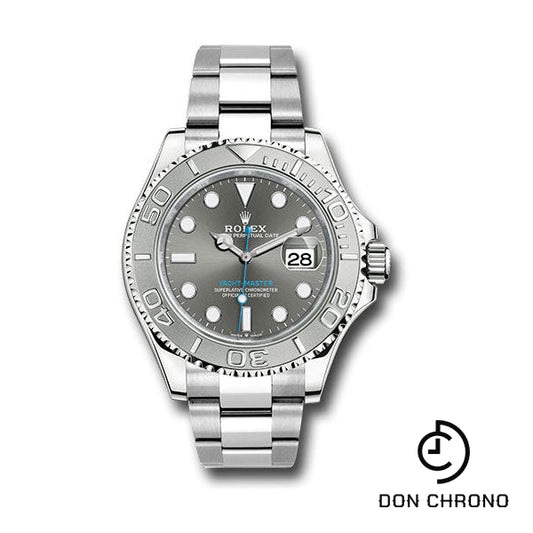Rolex Steel and Platinum Yacht-Master 40 Watch - Dark Rhodium Dial - 3235 Movement - 126622 dkrh