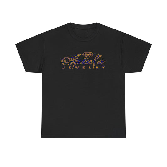 Ariel Jewelry Black Super Elegante, Unisex Heavy Cotton Shirt, Elegant Graphic T-Shirt, Casual Gift for Jewelry Lovers, Birthday and Occasion Wear