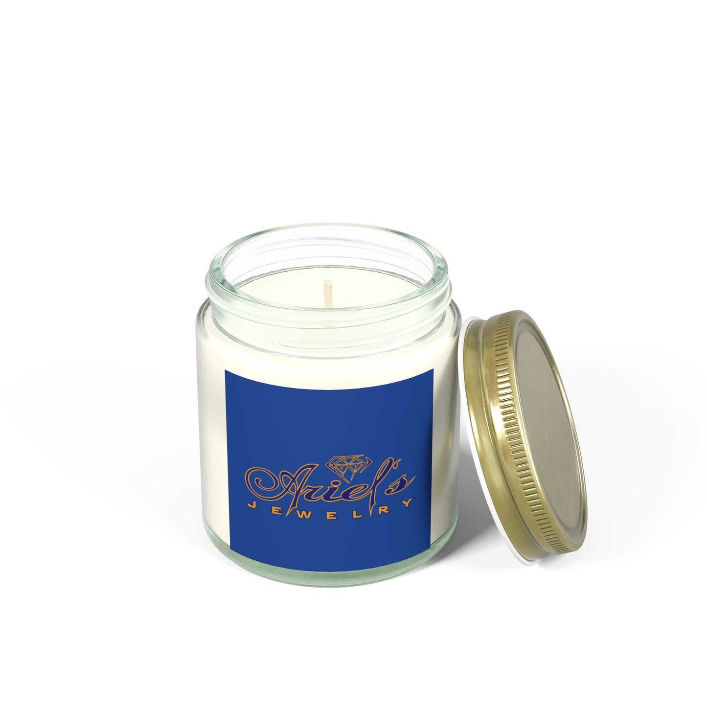 Ariel Jewelry Coconut Apricot Scented Candle, Relaxation Gift, Aromatherapy Candles, Home Decor, Eco-Friendly Candle