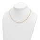 14K Yellow Gold Paperclip Necklace