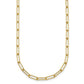 14K Yellow Gold Paperclip Necklace