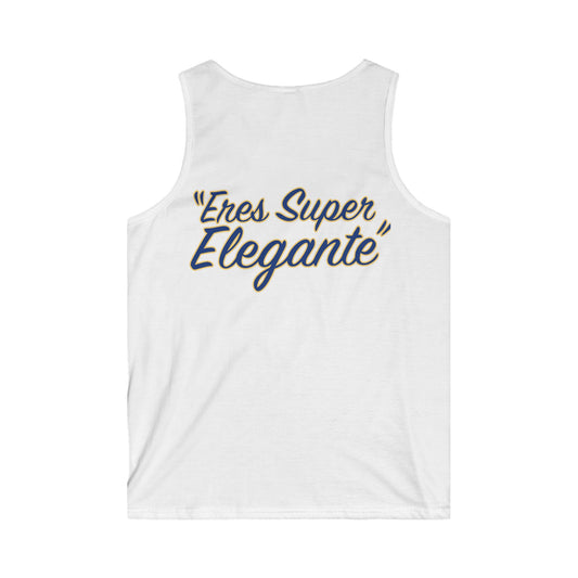 Ariel Jewelry Men's Tank Top for Jewelry Lovers, Casual Summer Wear, Gifts for Him, Unique Summer Style, Beachwear, Eres Super Elegante
