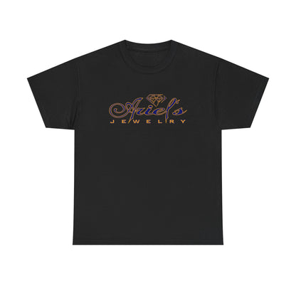 Ariel's Jewelry Black Cotton Tee | Casual Unisex Shirt, Gift for Jewelry Lovers, Trendy Summer Wear, Everyday Comfort Tee